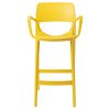 sarı plastik bar taburesi kolçaklı