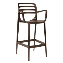 kahverengi plastik bar taburesi kolçaklı