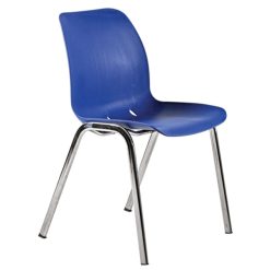 mavi metal plastik sandalye