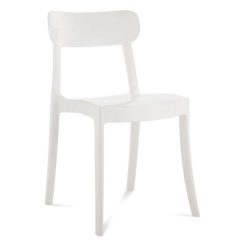 beyaz retro polikarbon sandalye