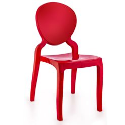 kırmızı plastik sandalye