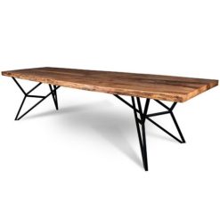 boyalı ayak doğal kütük masa