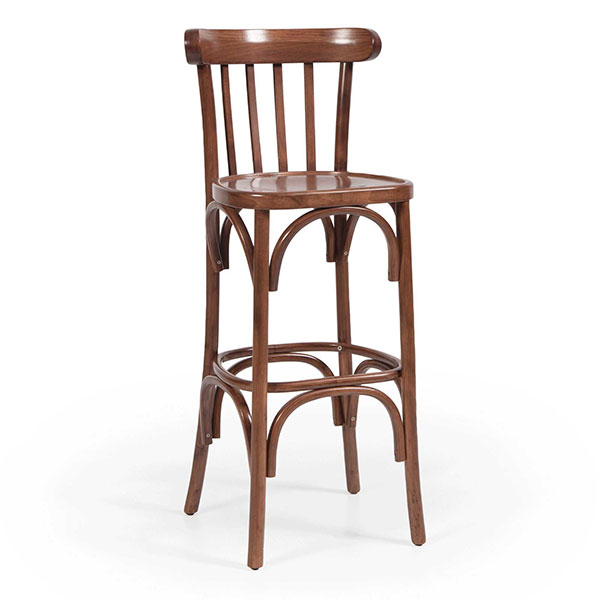 kahverengi ahşap bar sandalyesi