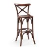 kahverengi ahşap bar sandalyesi