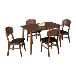 siyah ahşap masa takımı