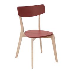 kırmızı ahşap masa takımı