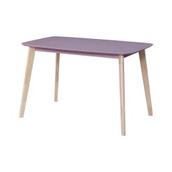 mor ahşap masa takımı