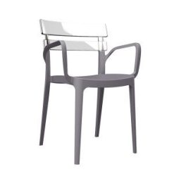 beyaz gri plastik koltuk