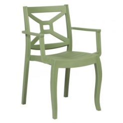 yeşil plastik koltuk