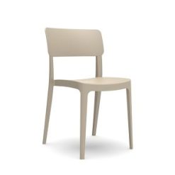 krem plastik sandalye