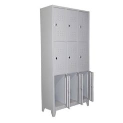 gri eko dokuzlu soyunma dolabı