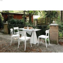 beyaz retro polikarbon sandalye