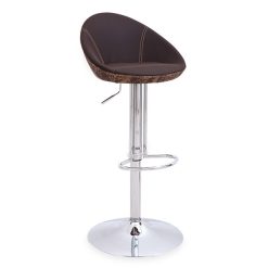 kahverengi döşemeli bar sandalyesi