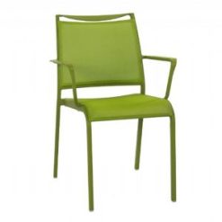 yeşil alüminyum fileli koltuk