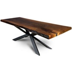 iroko doğal kütük masa