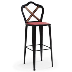 siyah metal bar sandalye