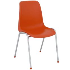 turuncu metal plastik sandalye