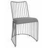 gri metal sandalye