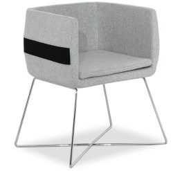 gri döşemeli misafir koltuğu