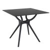 siyah kare modern 80x80 compact masa