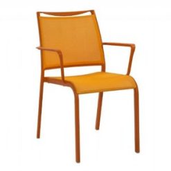 turuncu alüminyum fileli koltuk