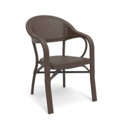 kahverengi plastik rattan masa takımı