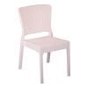 beyaz plastik rattan sandalye
