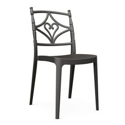 siyah polipropilen plastik sandalye