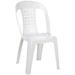 beyaz plastik sandalye