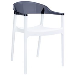 siyah beyaz plastik sandalye