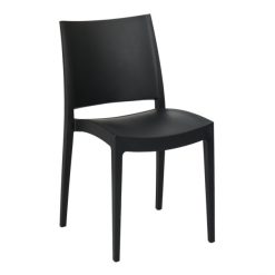 siyah plastik sandalye