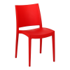 kırmızı plastik sandalye