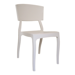 beyaz plastik sandalye