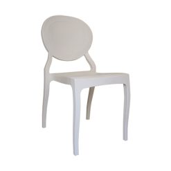 gri plastik sandalye