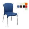 mavi plastik metal sandalye