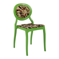 yeşil desenli plastik sandalye