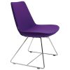 mor döşemeli sandalye