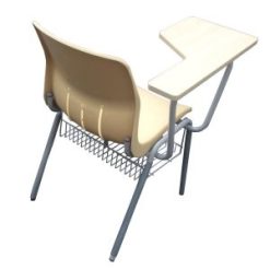 krem yazı tablalı sandalye