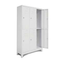 beyaz standart altılı soyunma dolabı