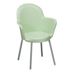 yeşil plastik metal koltuk